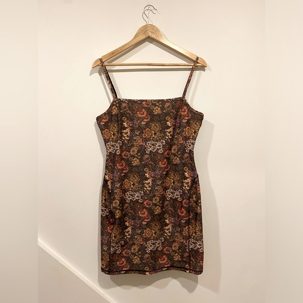 WILFRED floral body con dress